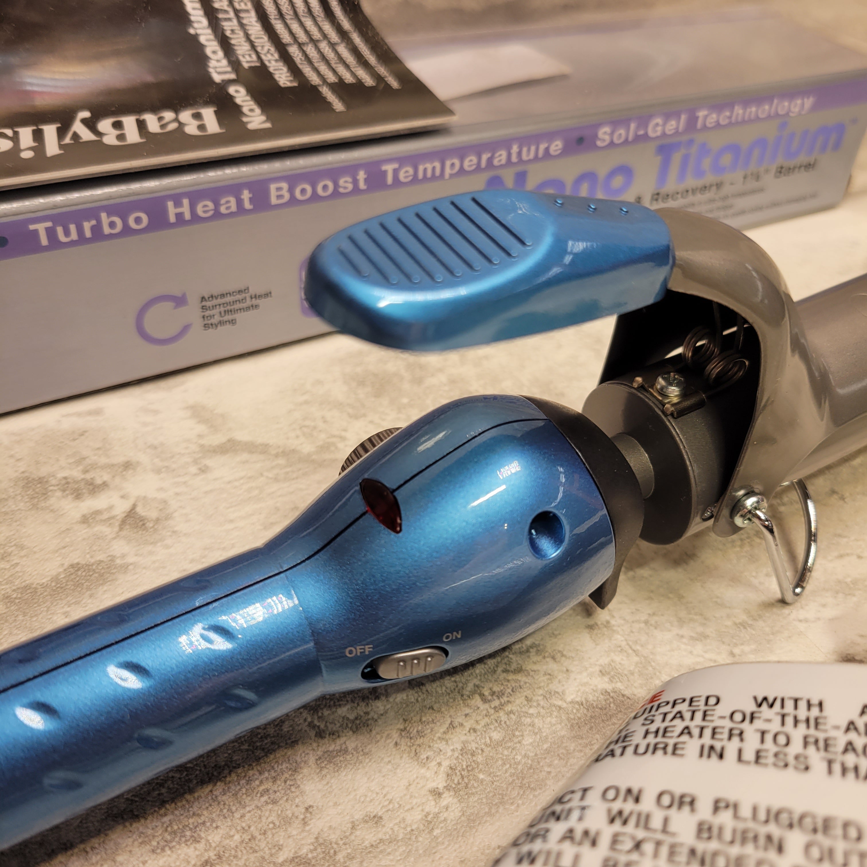 BaBylissPRO Nano Titanium Spring Curling Iron (7593229910254)